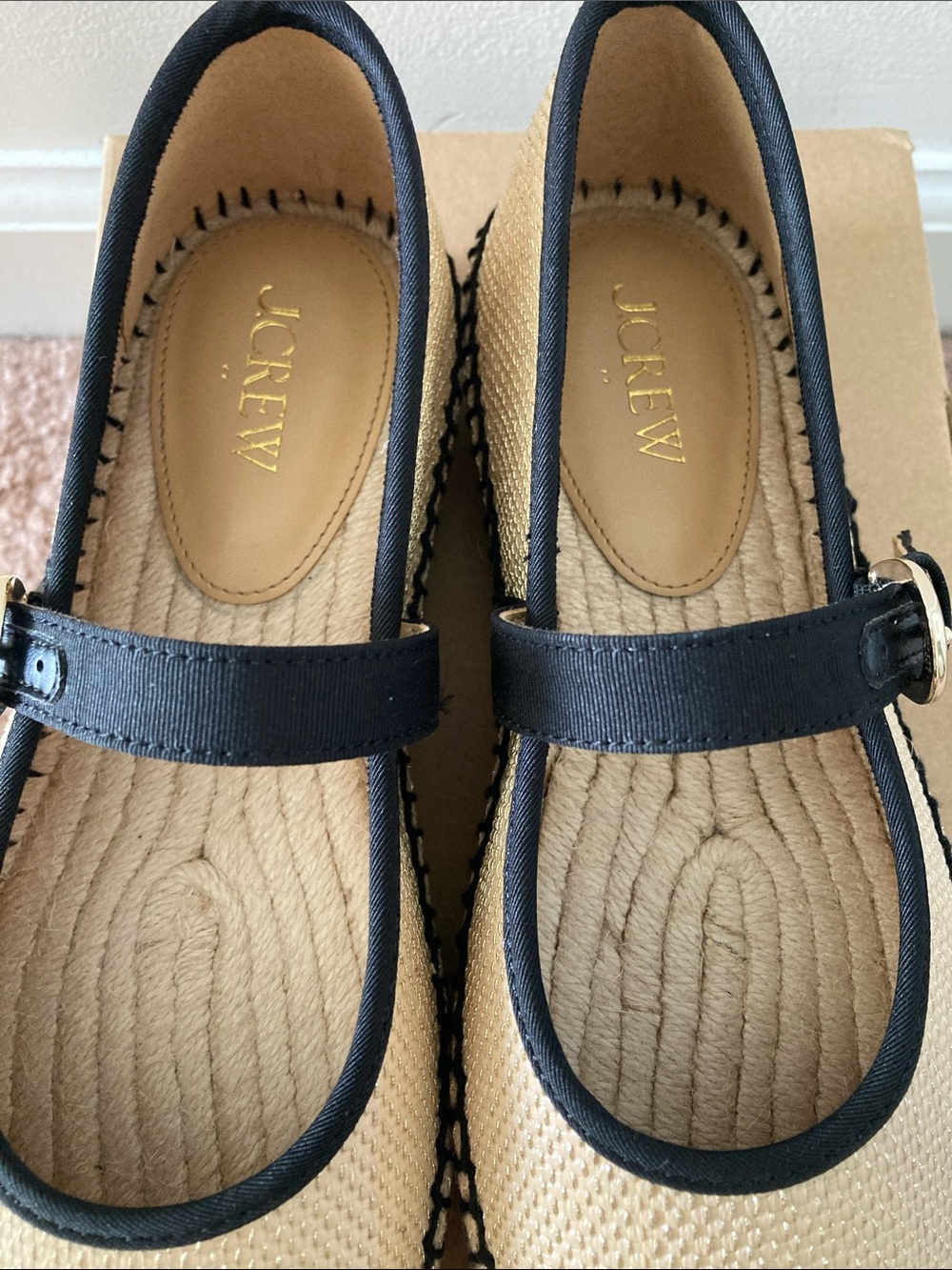 JCrew Factory woven metallic espadrille Mary Jane’s - Picture 5 of 8